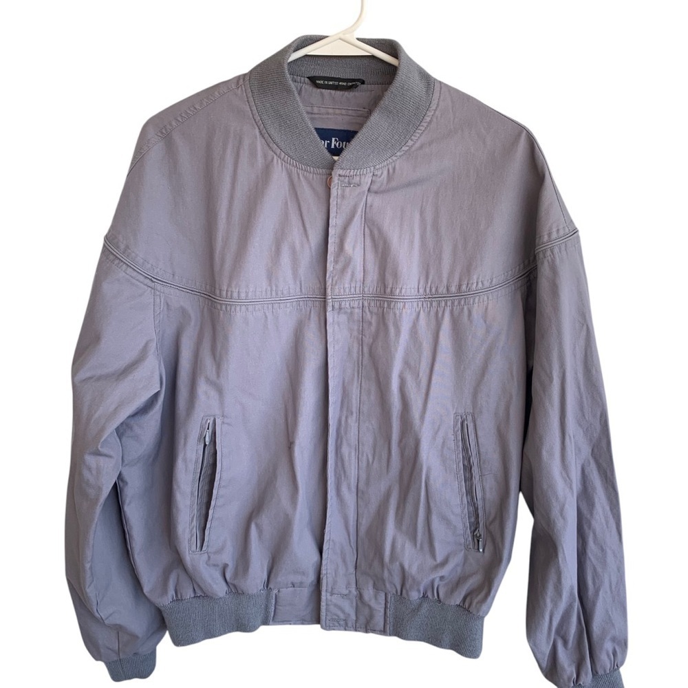 Vintage Light Lavender Bomber Jacket